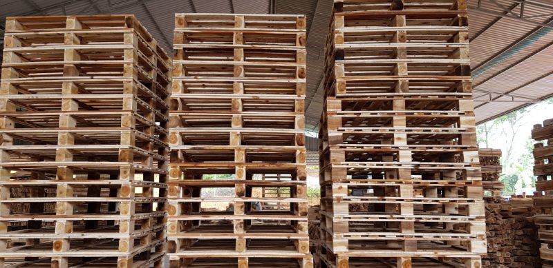 Kho chứa Pallet gỗ tại Vĩnh Phúc của công ty Minh Công
